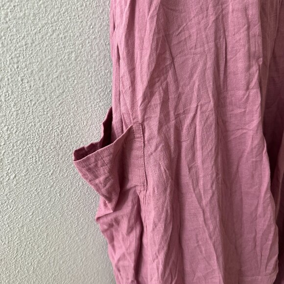 NWT Thaluta Wayan Maxi Dress One Size Lagenlook Boho Pink Mauve 100% Cotton - Picture 3 of 6